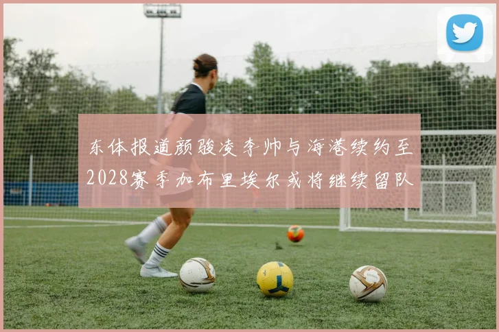 东体报道颜骏凌李帅与海港续约至2028赛季加布里埃尔或将继续留队